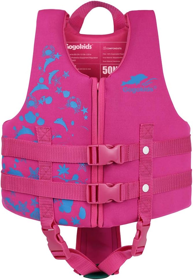 Gogokids Toddler Swim Vest for Kids - Buoyancy Jacket Aid