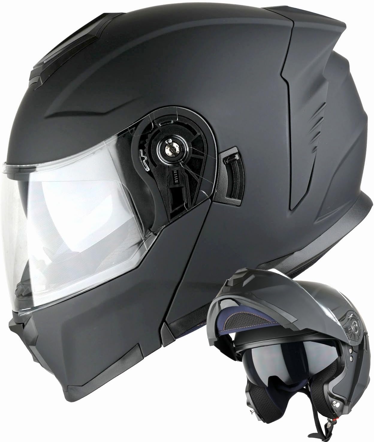 1Storm Motorcycle Modular Flip Up Dual Visor Full Face Helmet