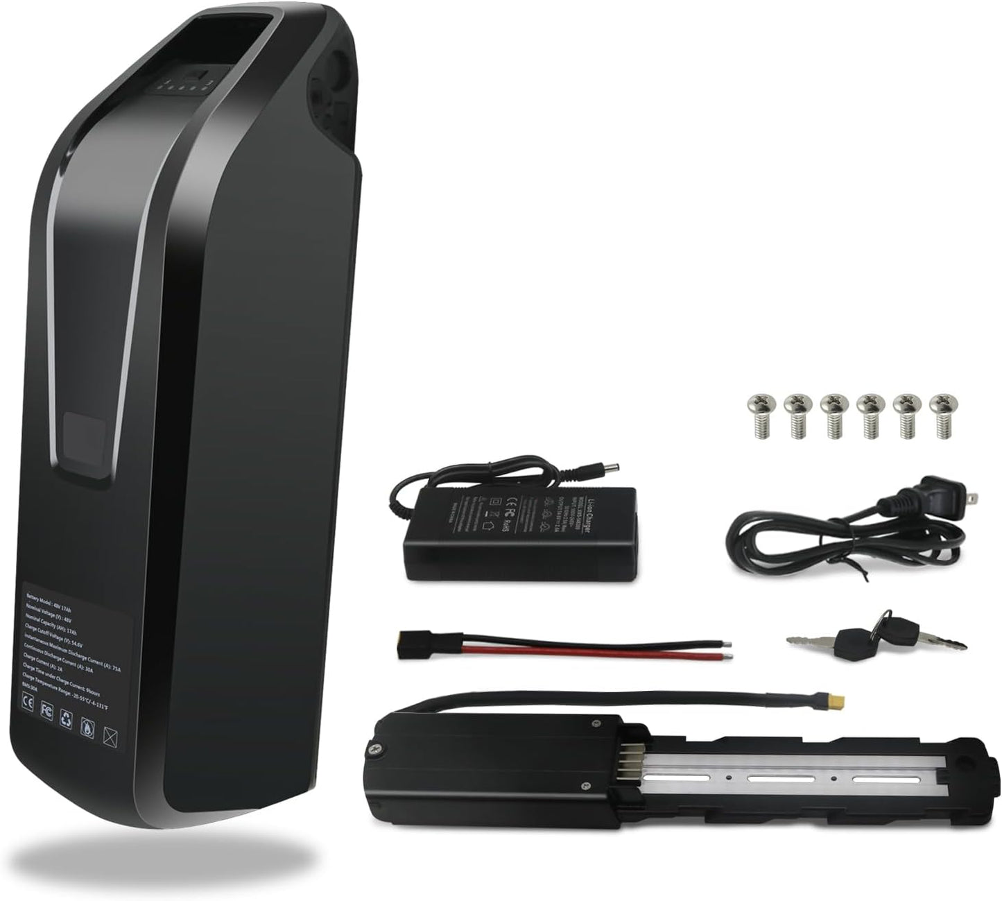 QTQ 48V 17Ah Lithium Battery for Electric Bikes and Scooters