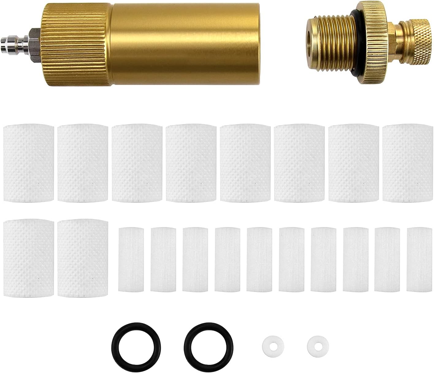 QWORK High Pressure Air Filter 4500Psi with Quick Connect