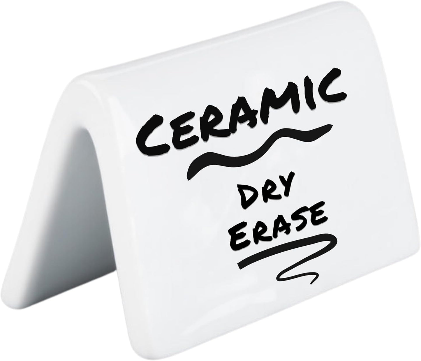 Double Sided Ceramic Dry Erase Table Tent Sign for Events