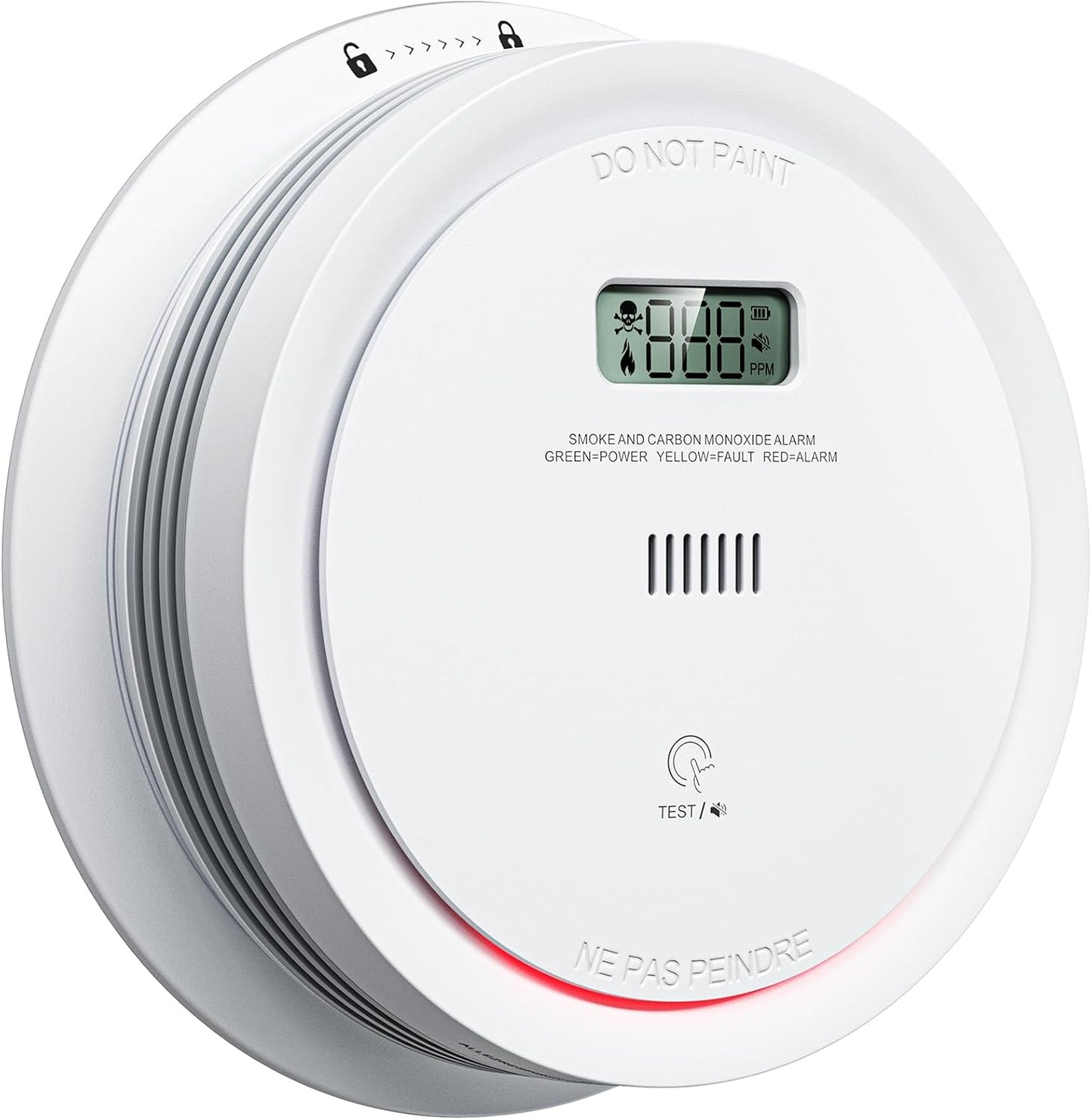 Smoke Detector Carbon Monoxide Detector Combo for Home Safety