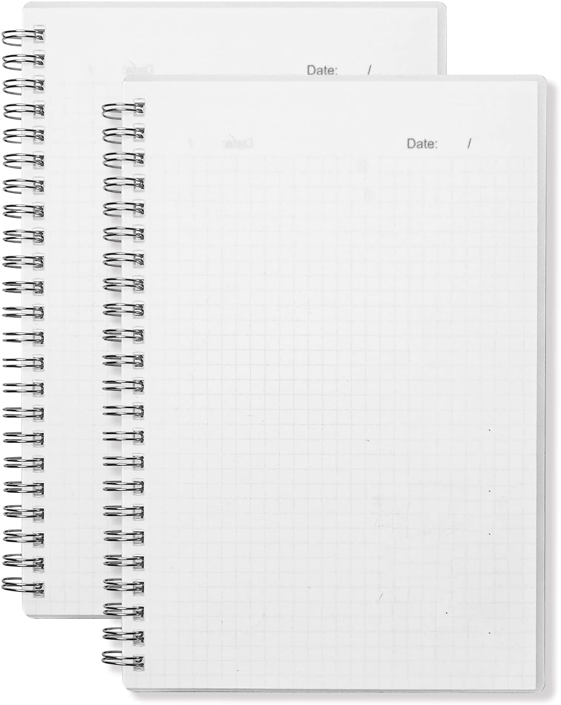 MEMX A5 Grid Spiral Notebooks, Durable Plastic Cover