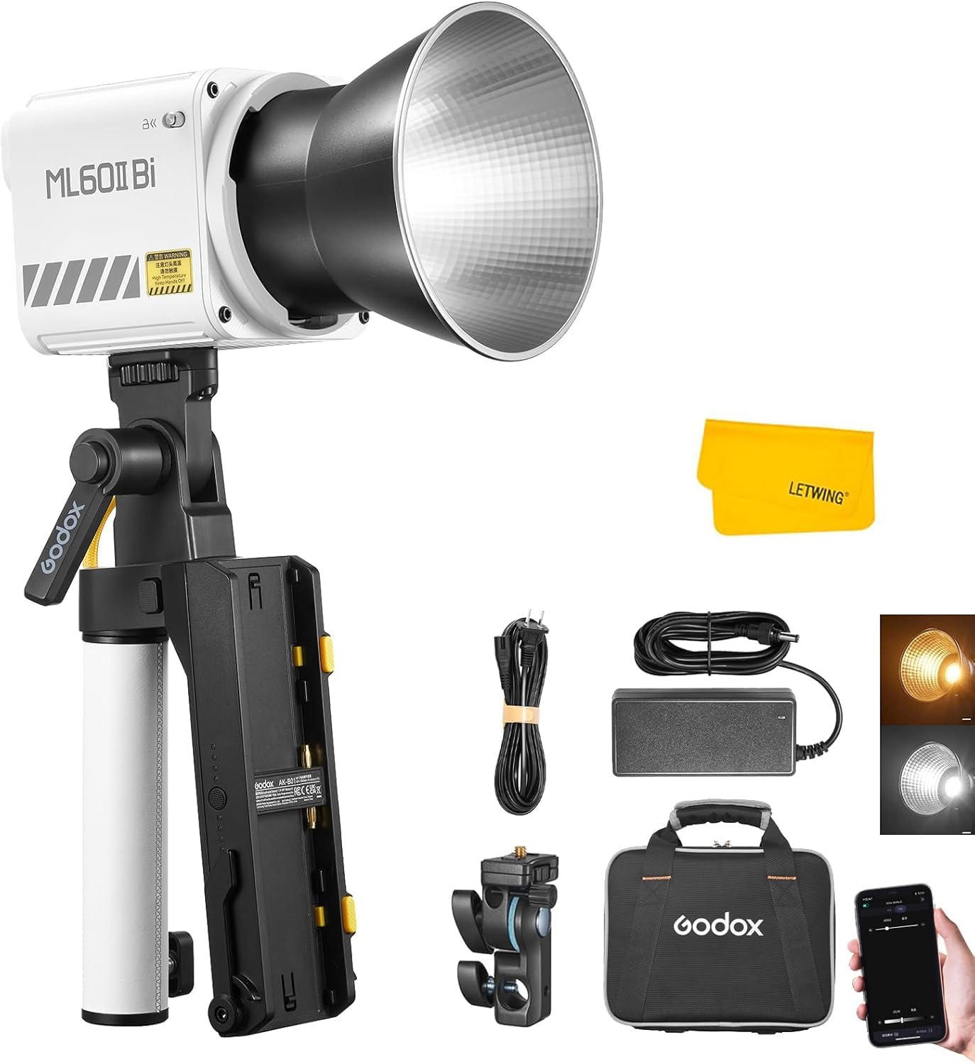 Godox ML60II Bi-Color LED Video Light for Creative Lighting