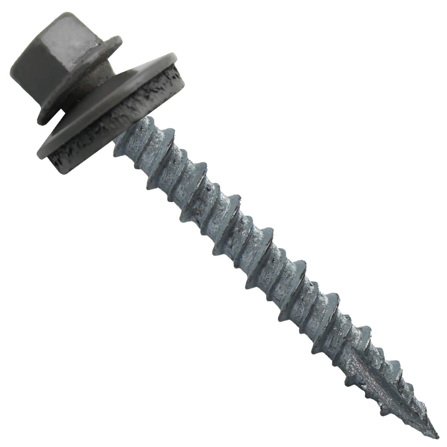 Metal Roofing Screws: 10 x 1-1/2 Charcoal Hex Head for Roofing