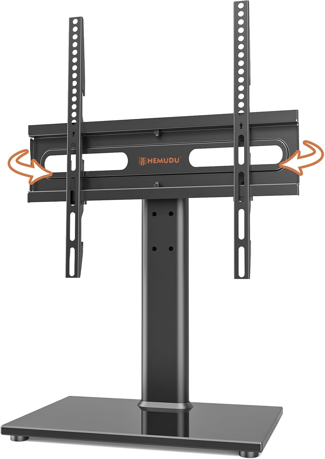 Height Adjustable Swivel TV Stand - Sleek Design, Wire Management, VESA 400x400mm