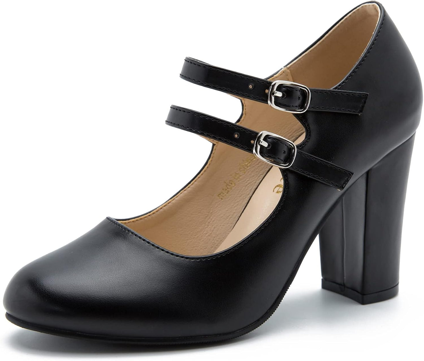 Stylish Women's Mary Jane Dress Shoes with Double Strap Design