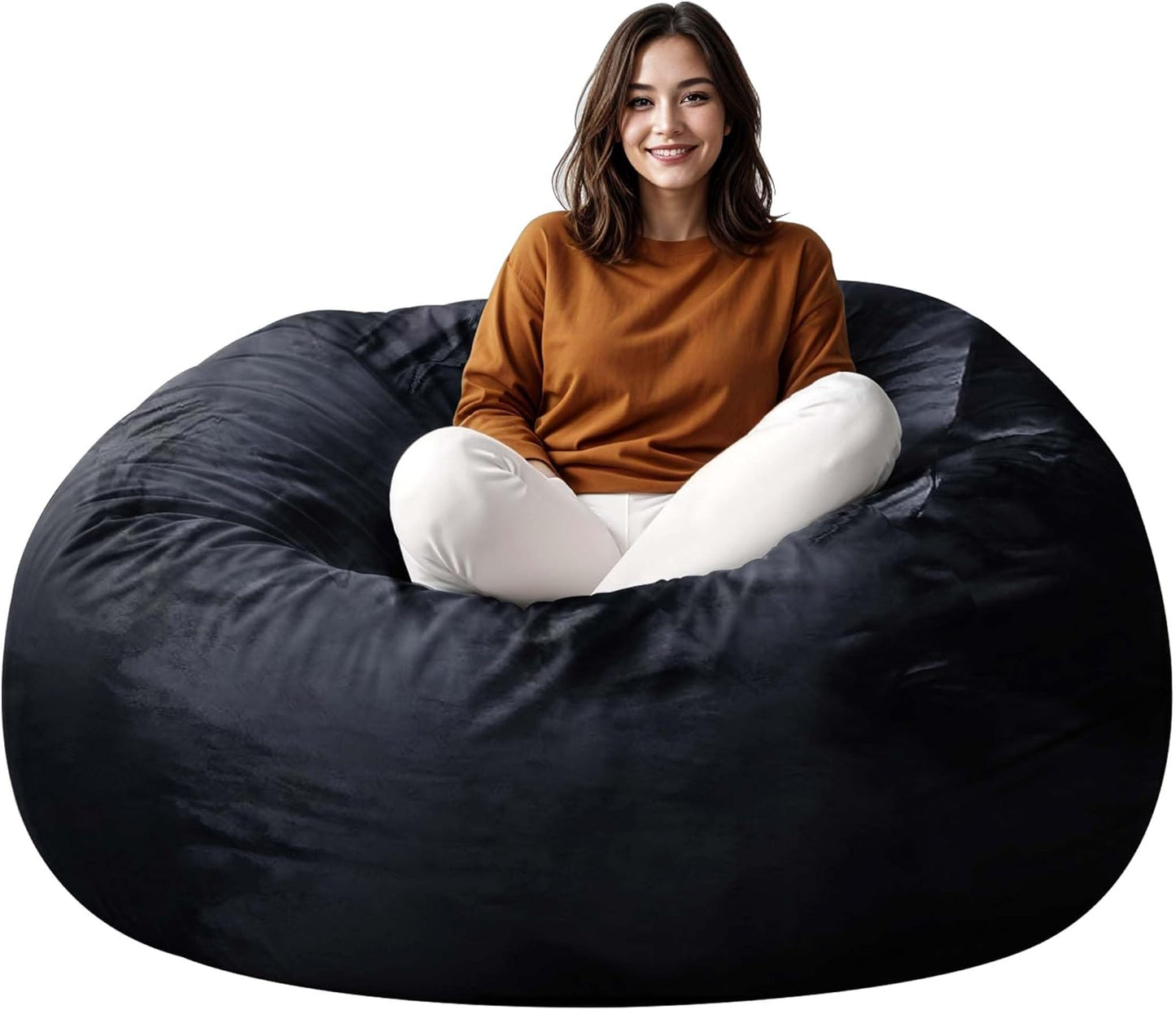 Ultimate Comfort 4FT Memory Foam Bean Bag - Black