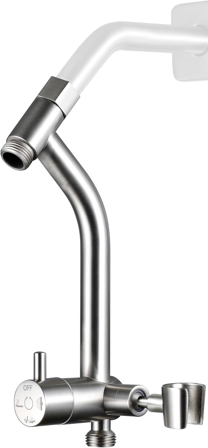 G-Promise Metal Shower Diverter with Low Handheld Holder