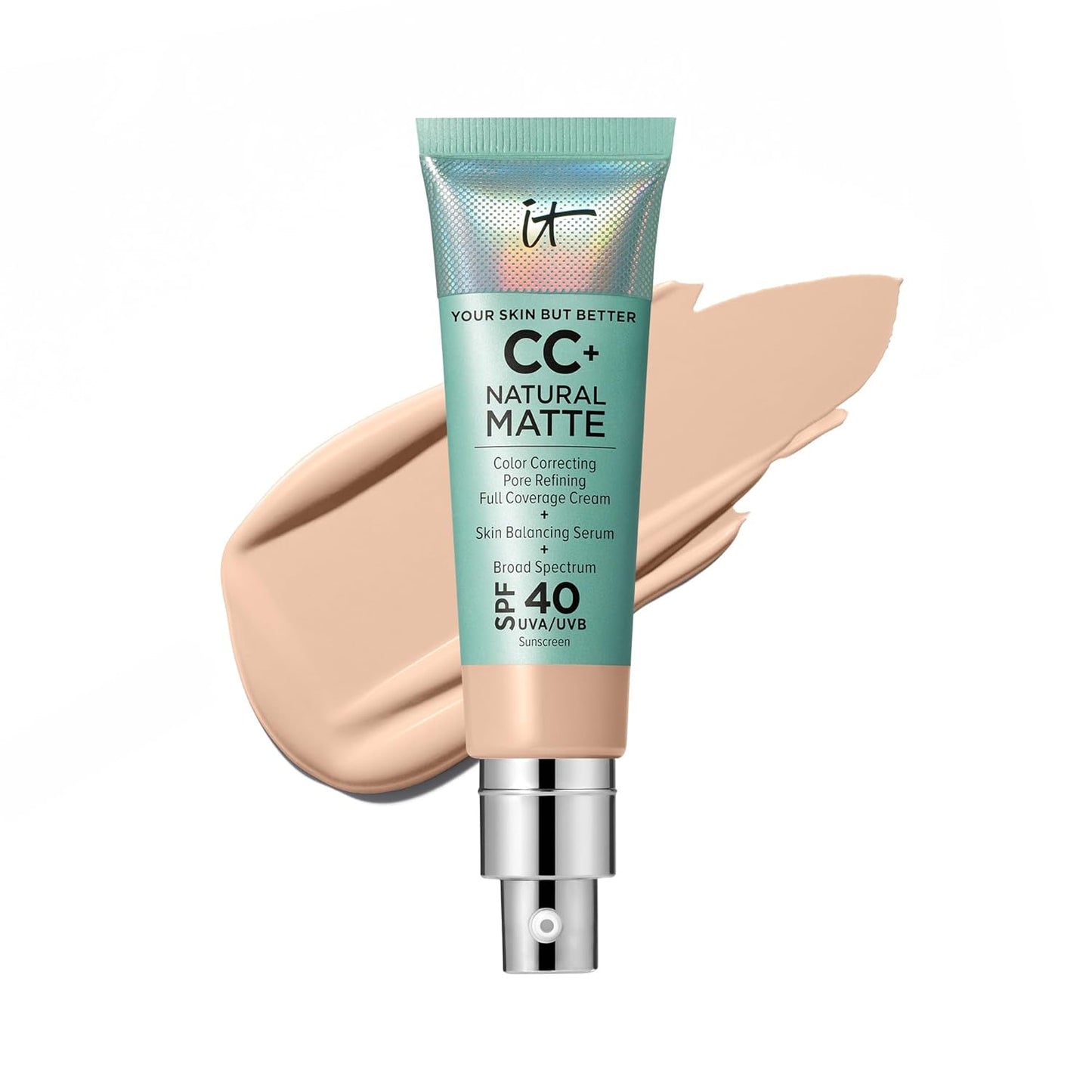 IT Cosmetics CC+ Cream Natural Matte Foundation for Oily Skin