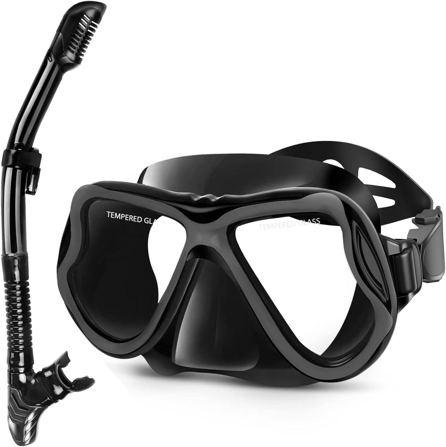 Greatever Dry Snorkel Set with Anti-Fog Scuba Diving Mask