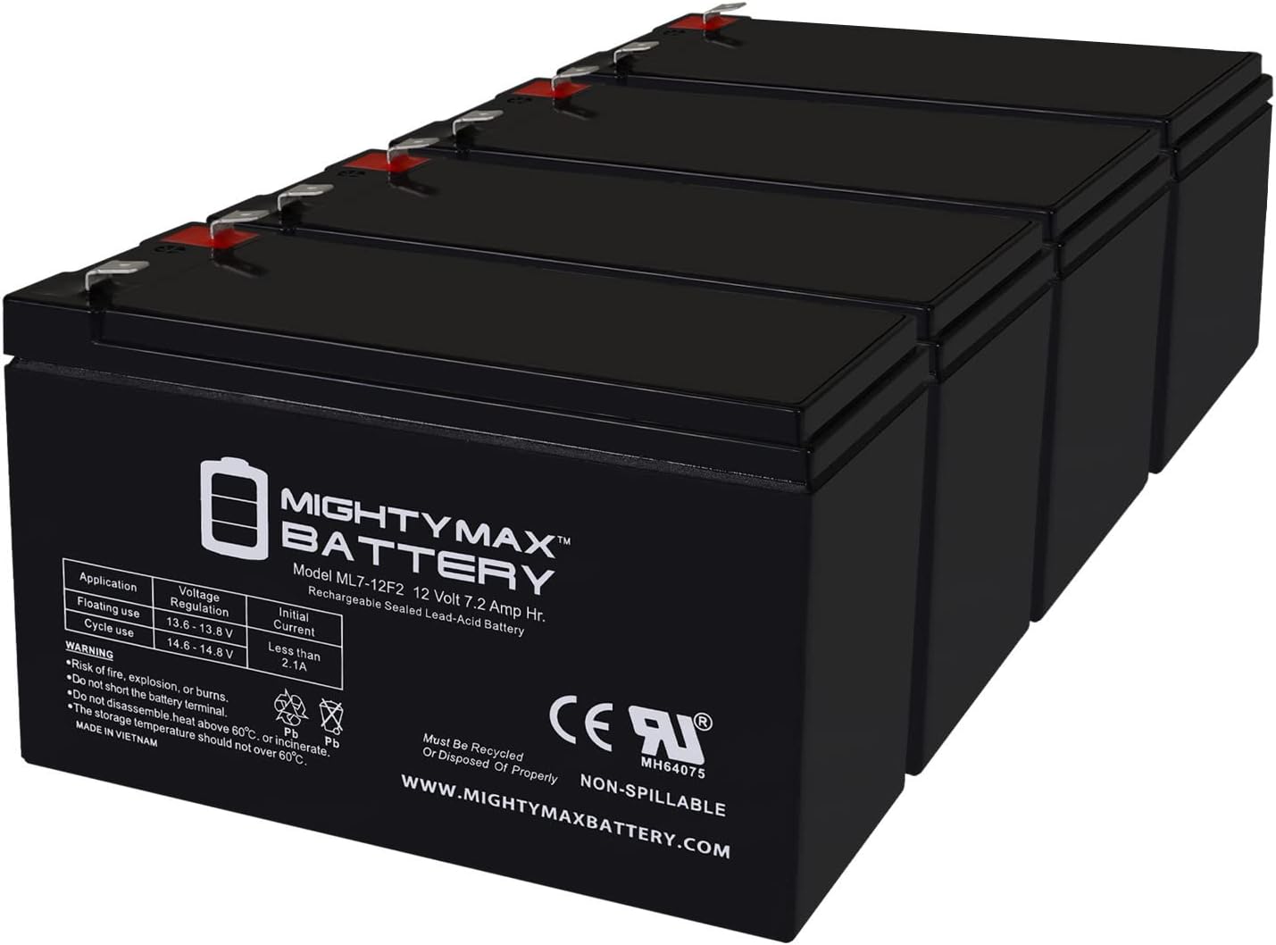 Mighty Max Battery 12V 7Ah F2 Replacement Battery for Aqua-Vu