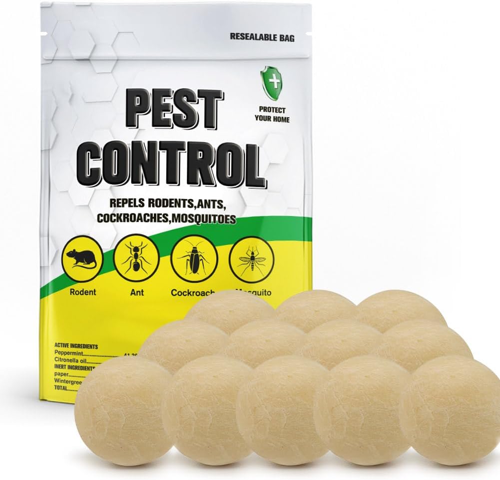 High-Strength Peppermint Mouse Repellent Balls - 12 Pack