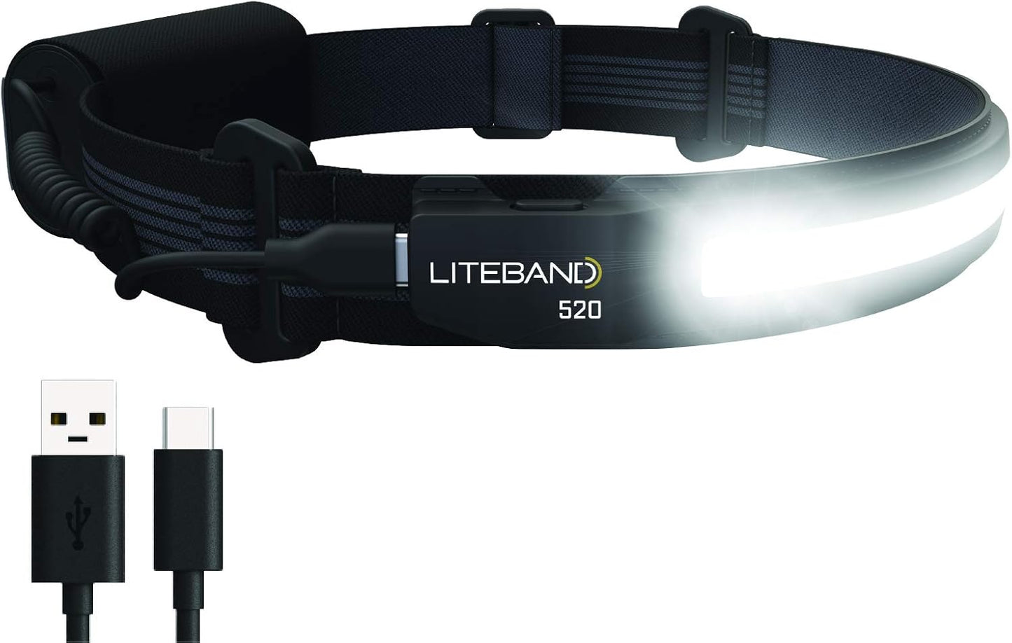 Liteband ACTIV 520 Lumen Bright Headlamp for Camping & Running