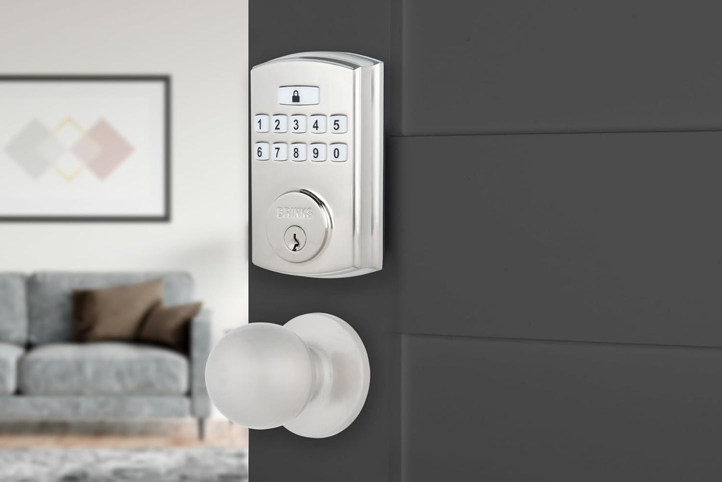 BRINKS Keyless Entry Door Deadbolt with High-Security Features