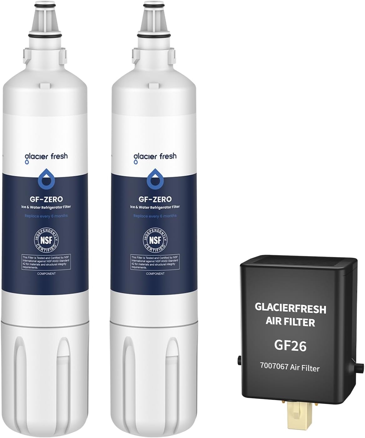 GLACIER FRESH Replacement for 4204490 Water Filter Combo Pack