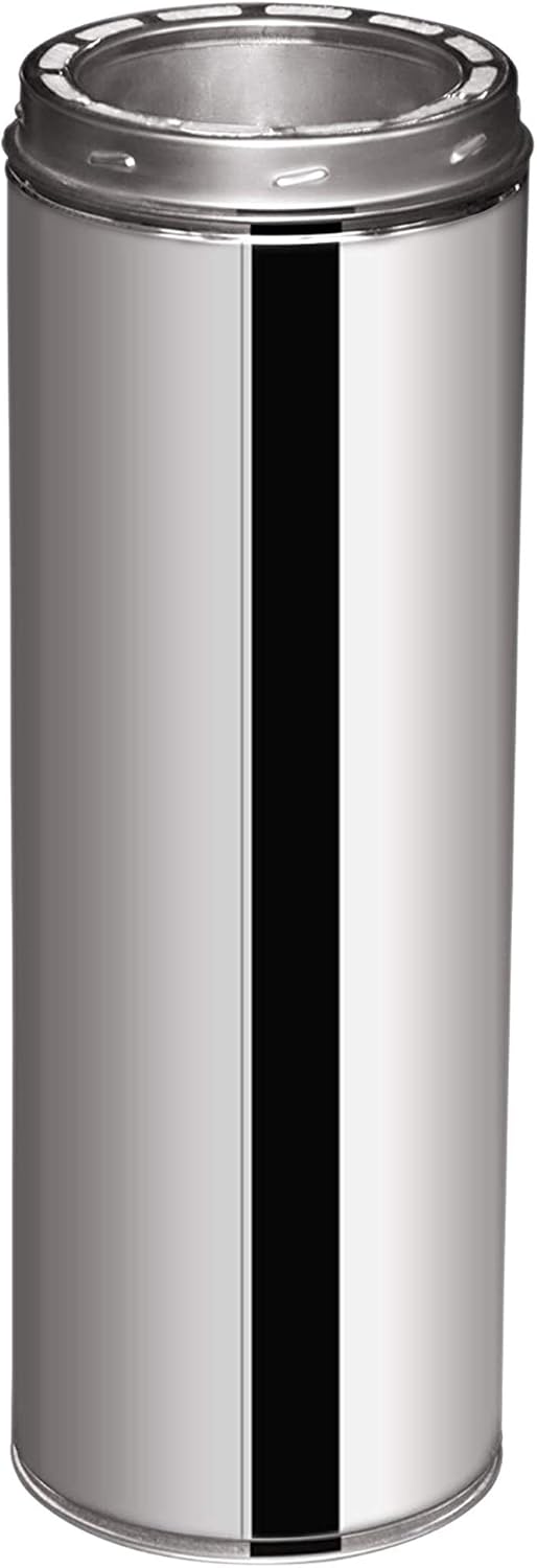 6in x 48in Stainless Steel Double Wall Insulated Chimney Pipe