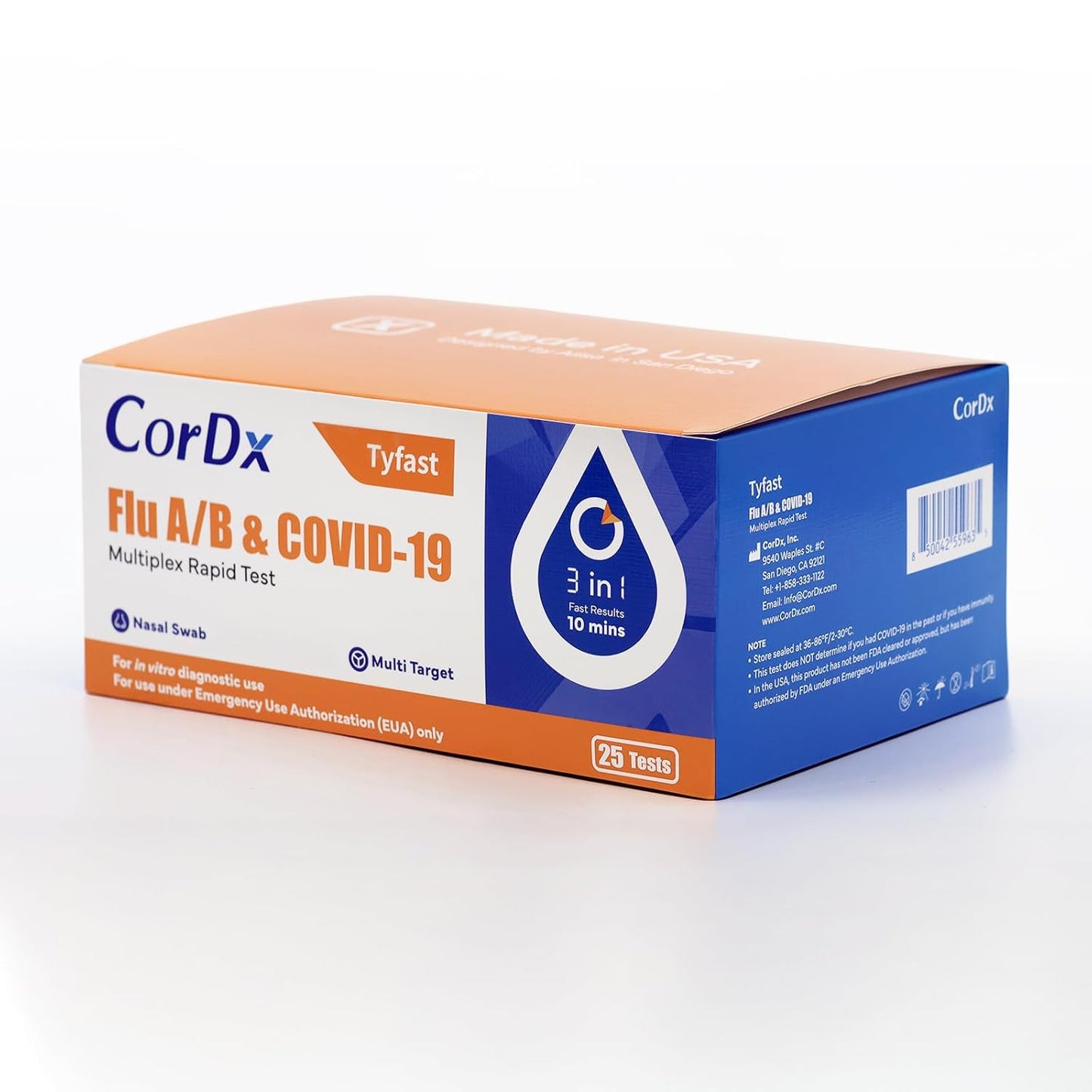 CorDx Tyfast At Home Flu A/B and COVID 19 Test Kit Review