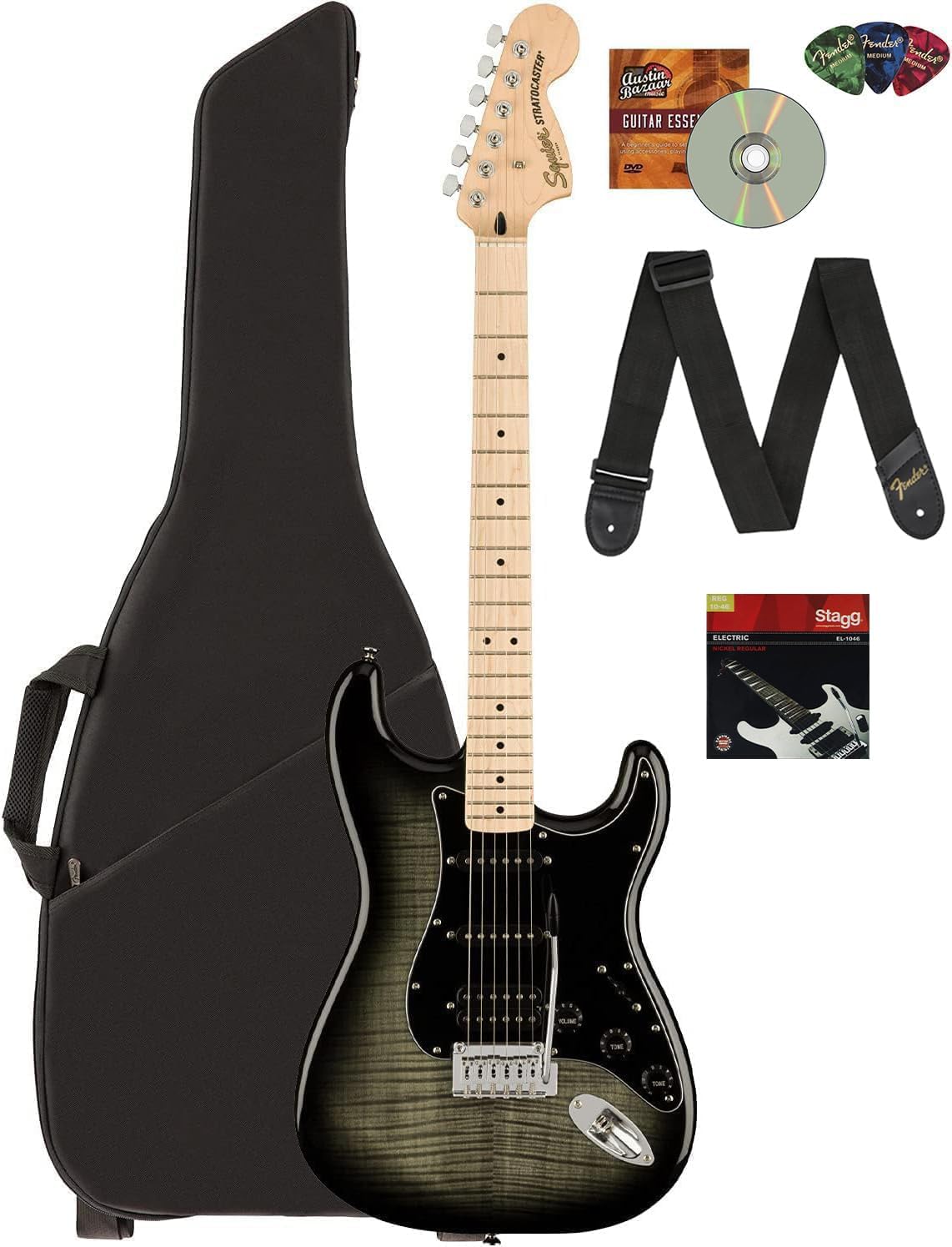 Fender Squier Affinity Stratocaster FMT HSS Bundle Review