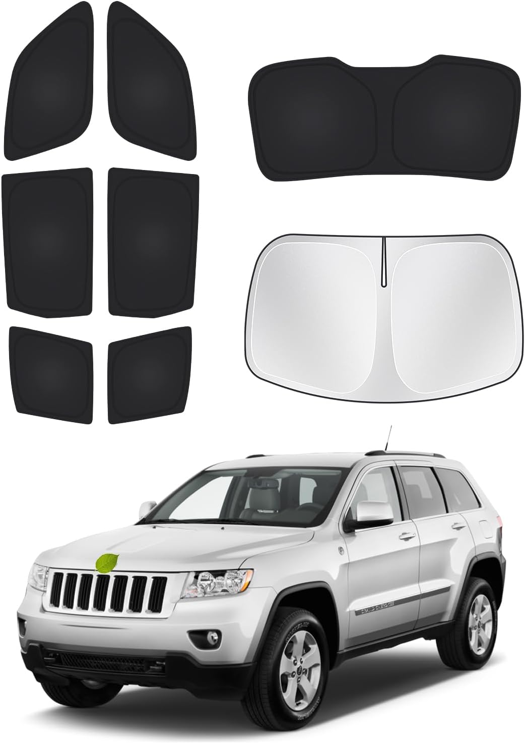 Windshield Sun Shade for Jeep Grand Cherokee 2011-2021 - 8PCS