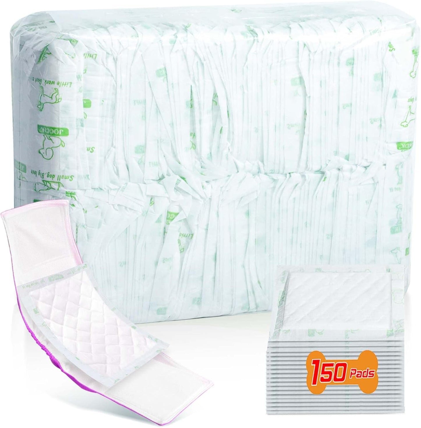 150ct Super Absorbent Dog Diaper Liners - For Male/Female Dogs!