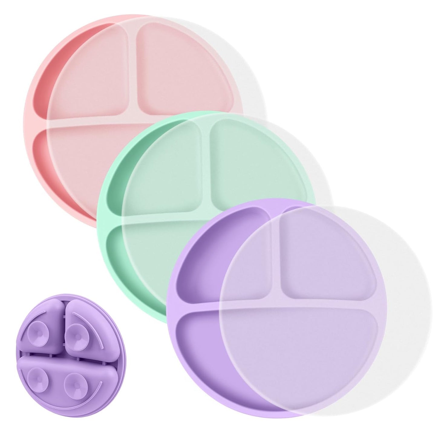Vicloon Silicone Suction Plates - Mess-Free Mealtime!