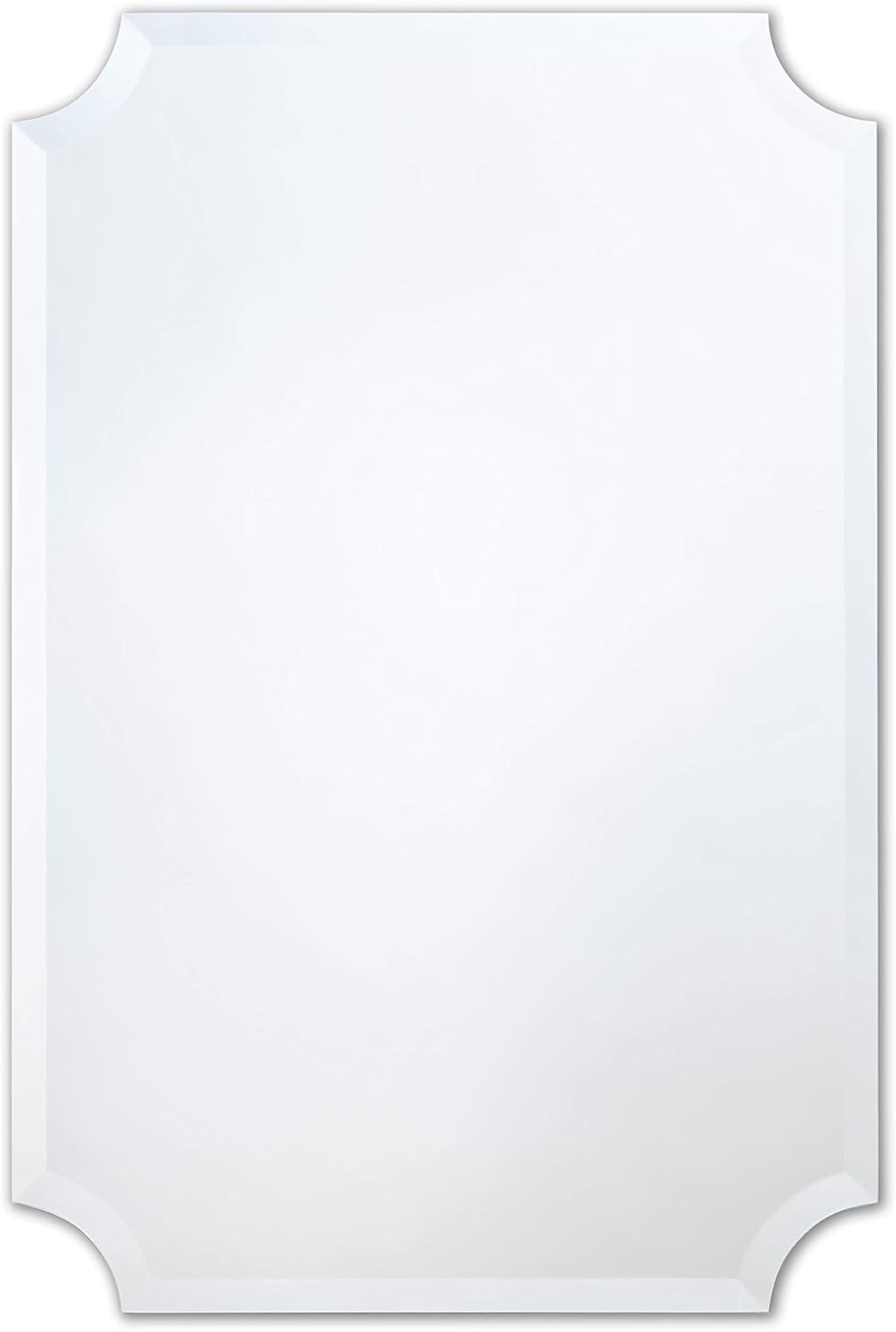 Frameless Rectangle Mirror 24in x 36in with Beveled Edge