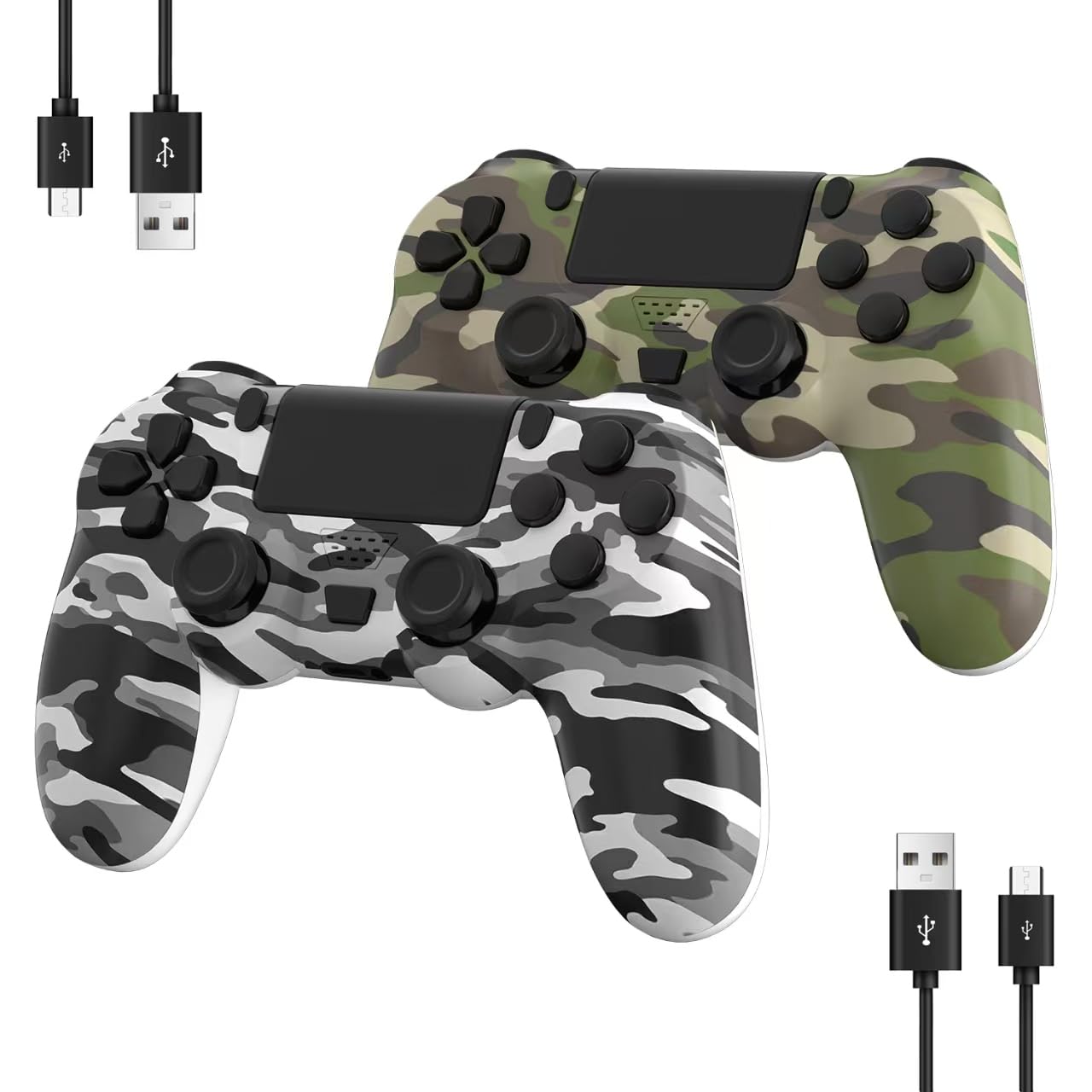 2 Pack Wireless Controller for PS4 with Ergonomic Design