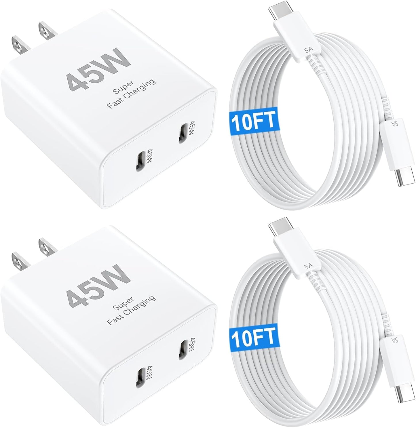 45W Fast Charger for iPhone & Android