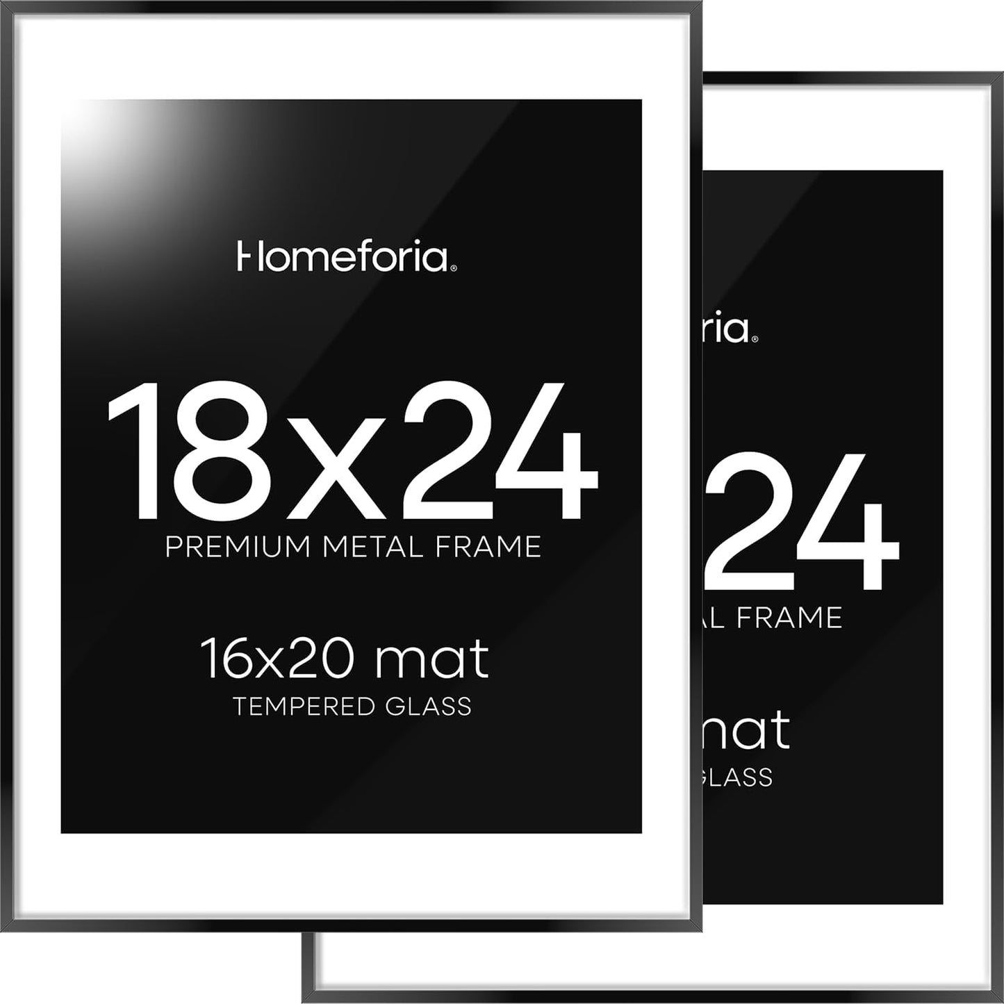 Homeforia 18x24 Poster Frame Black for Modern Interiors