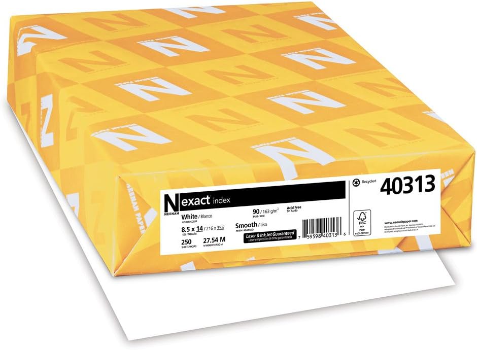 Neenah Exact Index Paper: Inkjet & Laser Print Perfect