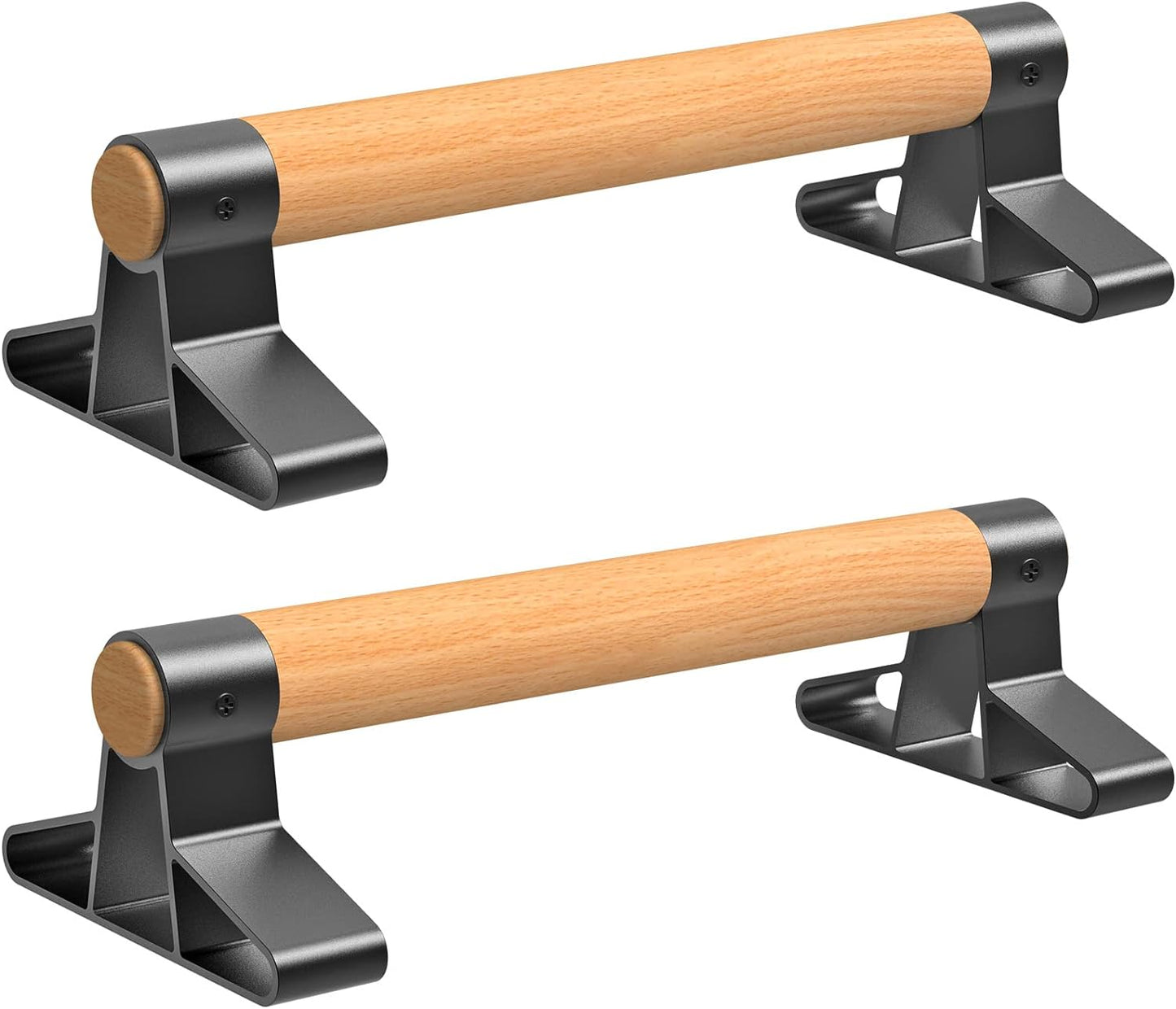 SELEWARE Wood Push Up Bars for Calisthenics and Fitness Workouts