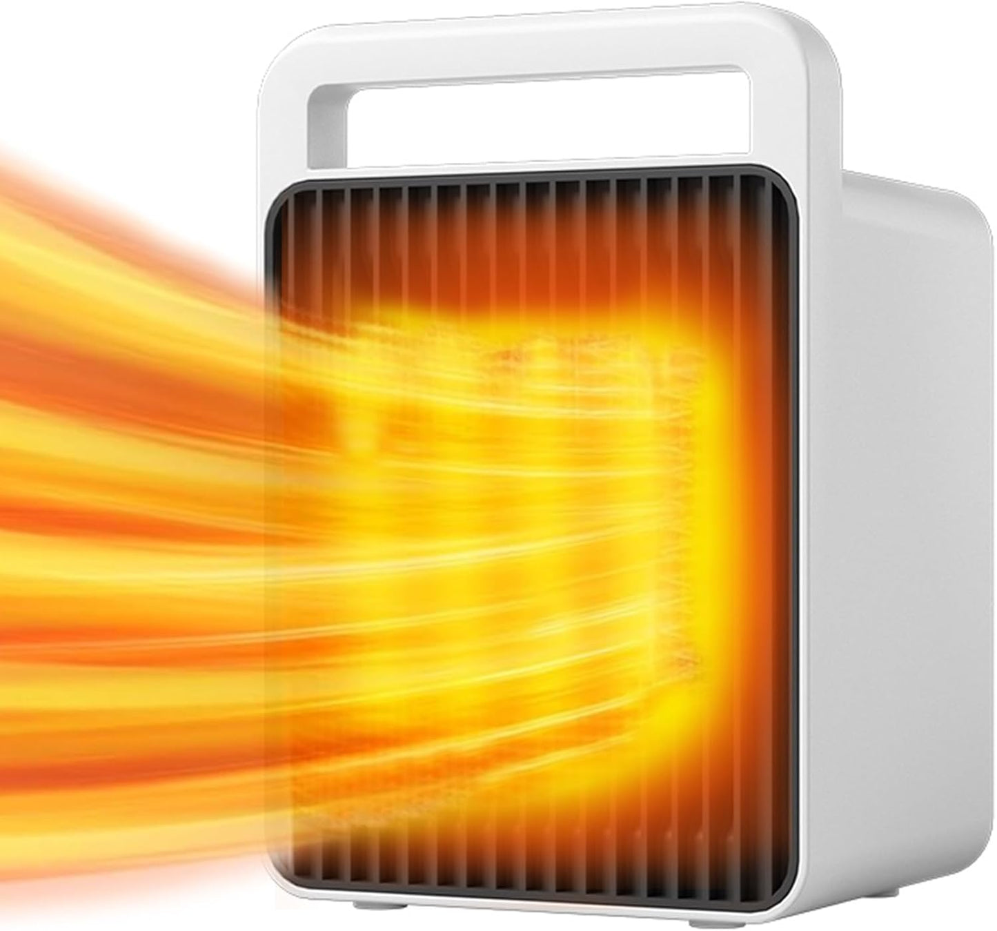 Compact 900W Ceramic Heater Safe & Quiet