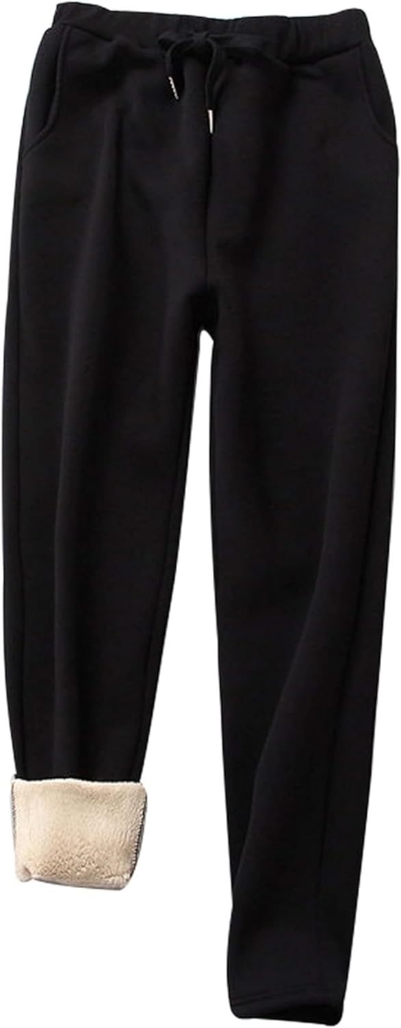 Yeokou Warm Sweatpants for Women - Fleece Lined Jogger Pants