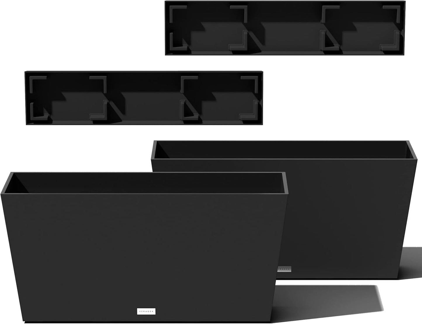 Veradek Midori Long Trough Planter - Durable 31 Inch 2 Pack