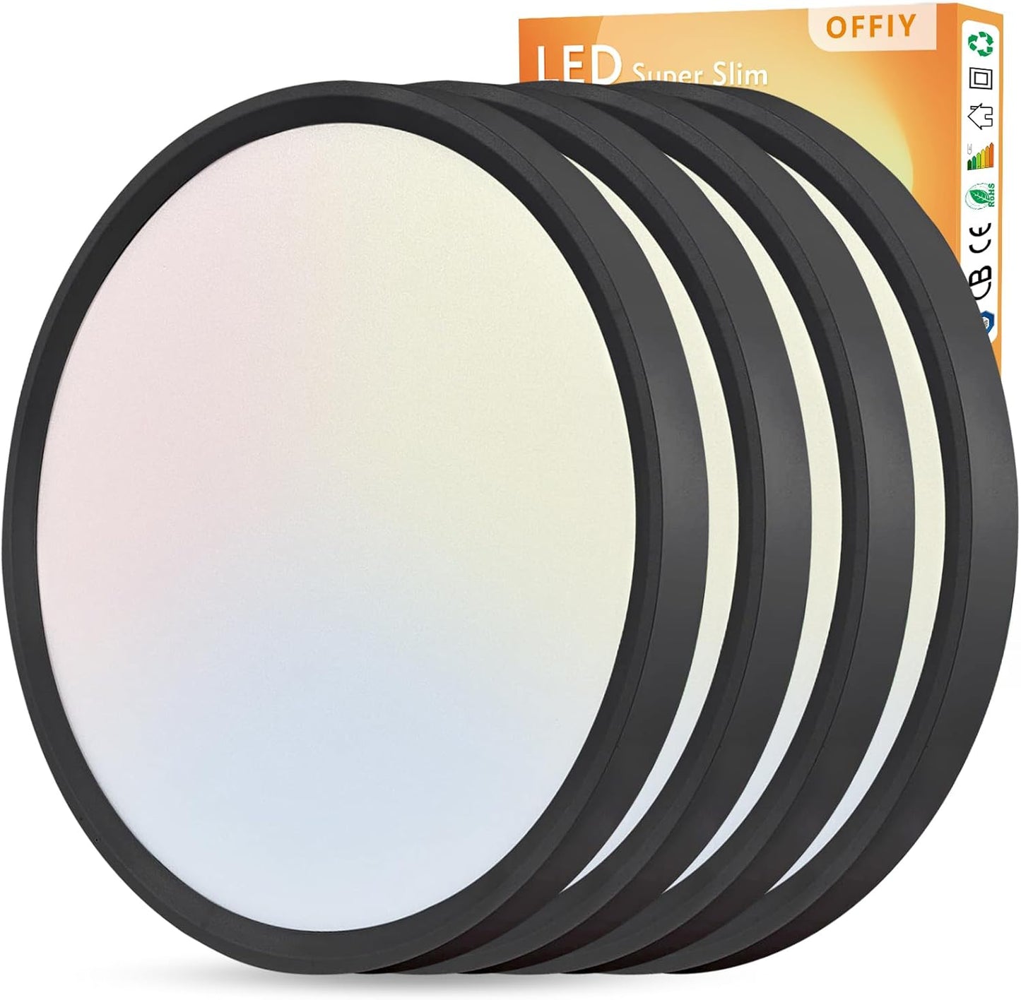 4PK 15.8 Inch LED Ceiling Light Flush Mount for Any Room