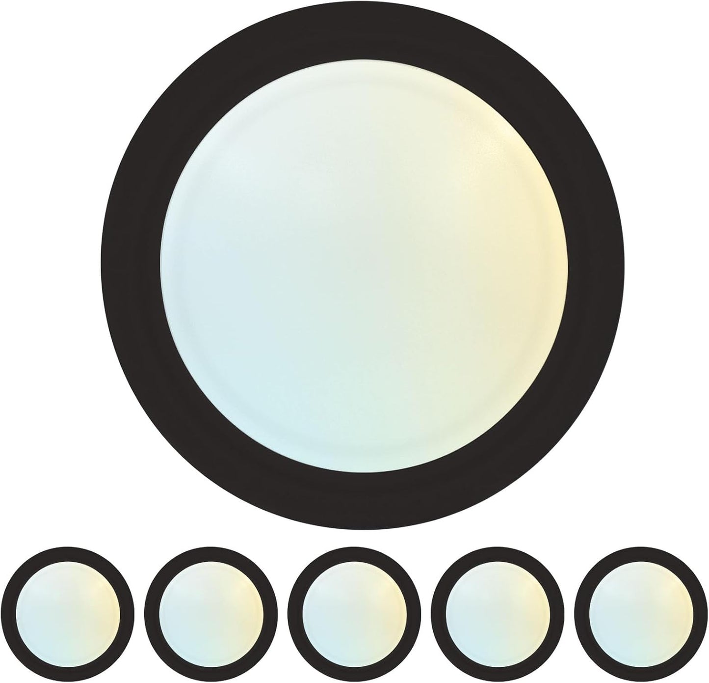 LUXRITE 6 Inch LED Disk Lights - Dimmable Flush Mount Ceiling Light
