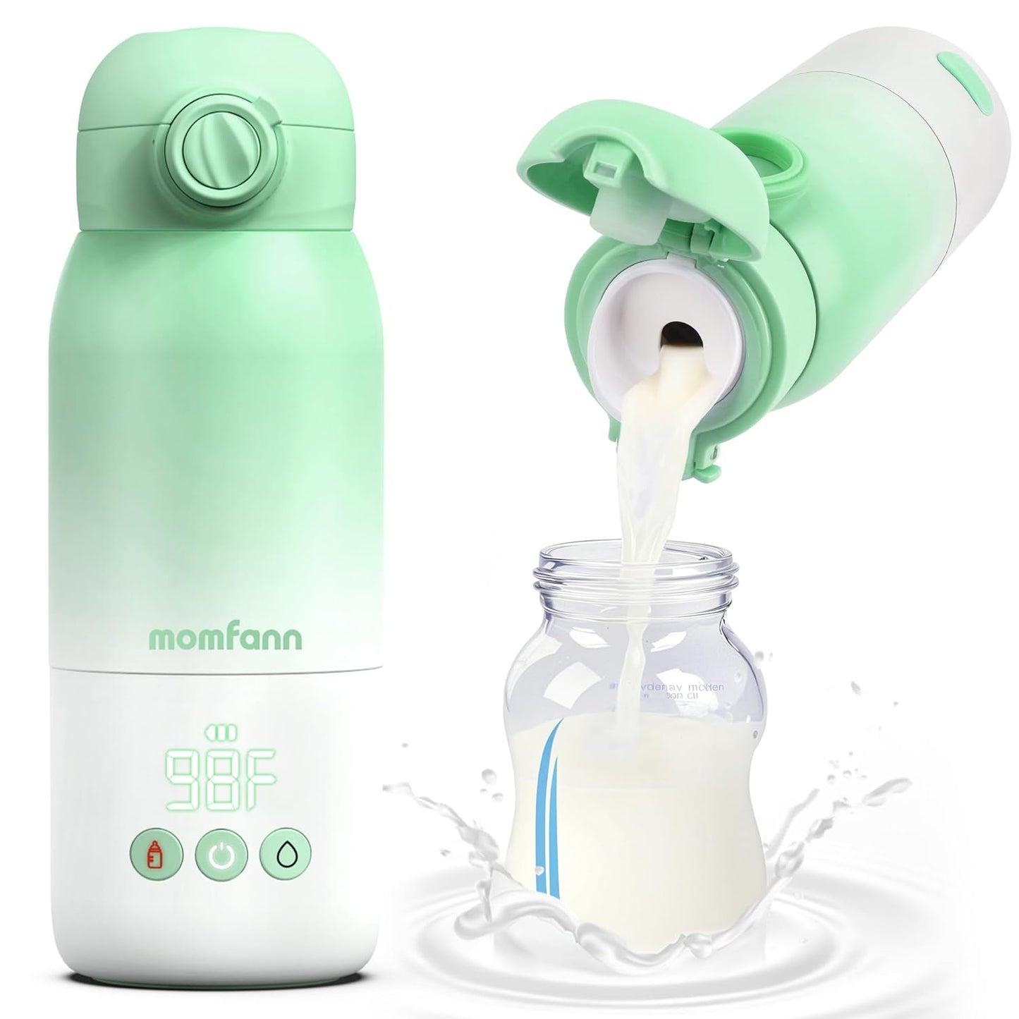 Portable Bottle Warmer for Travel with Fast Heating & Dual Modes