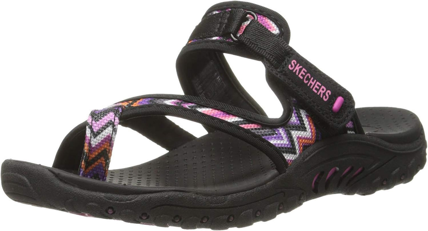 Skechers Women's Reggae-Zig Swag Flip-Flop Sandals for Comfort
