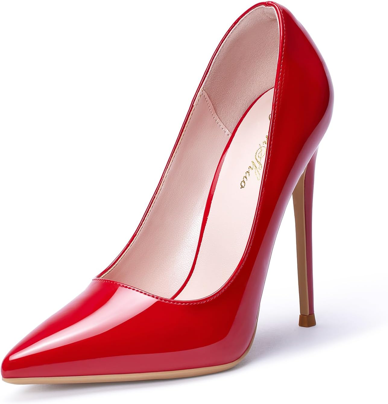 GENSHUO Women's 4.7 Inch Pumps Pointy Toe Stiletto High Heels