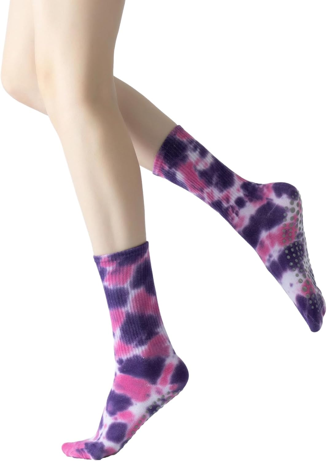 Non-Slip Tie Dye Pilates Socks - Gripped for Stability!