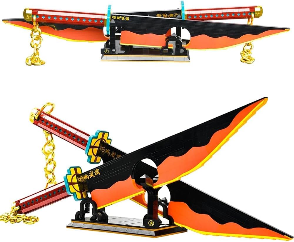 82.6in Demon Swords Building Set for Tengen Uzui Fans