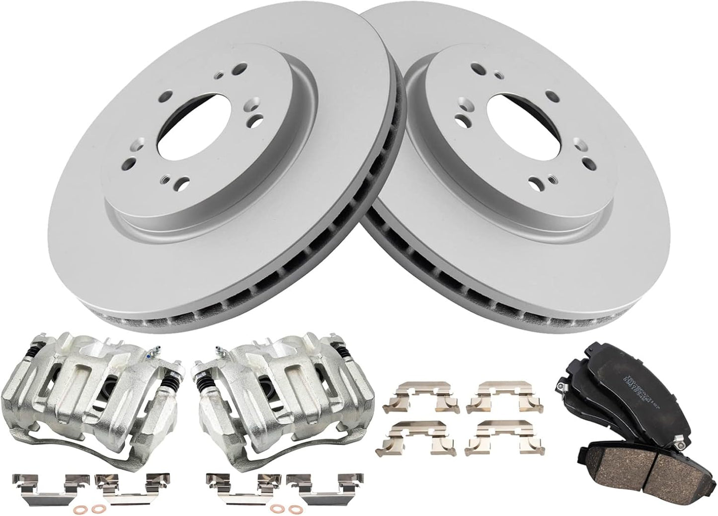 TRQ Front Brake Pad & Rotor Kit for Acura RDX and Honda Accord