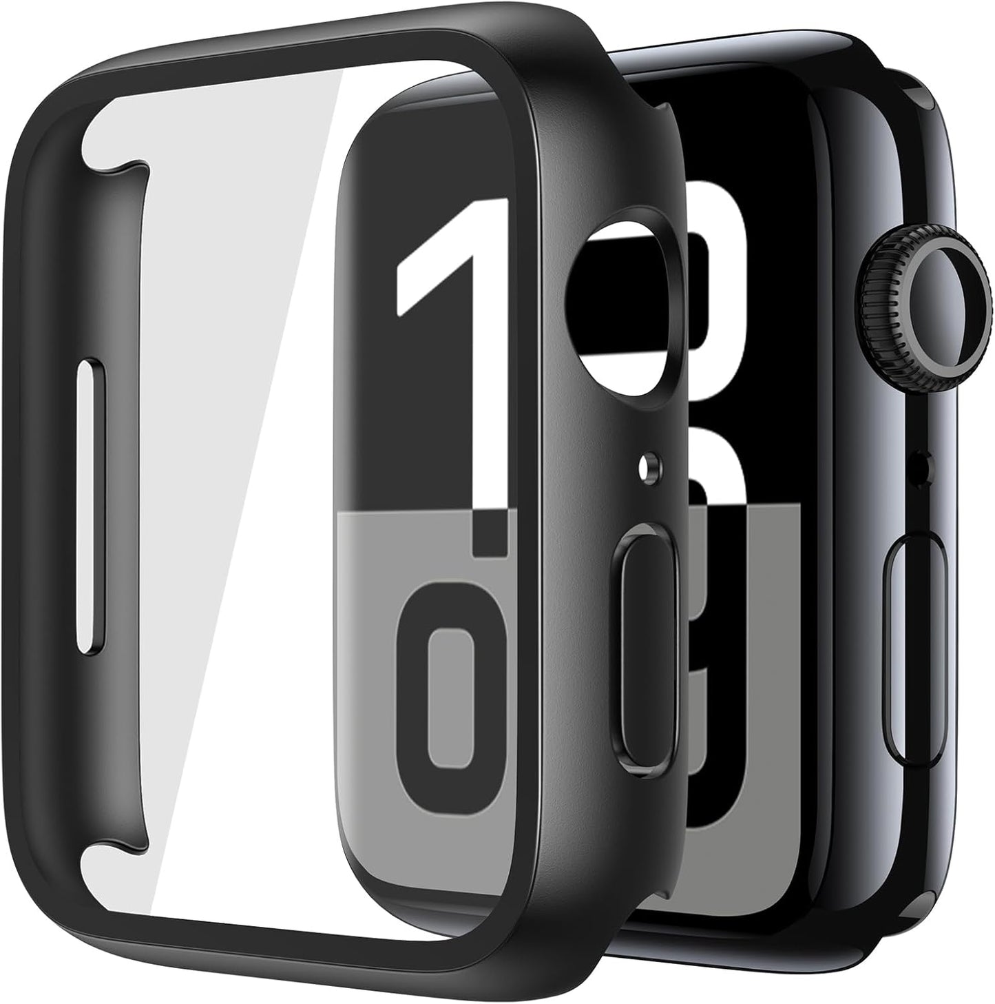 Misxi 2-Pack Ultra-Thin Tempered Glass Apple Watch Case