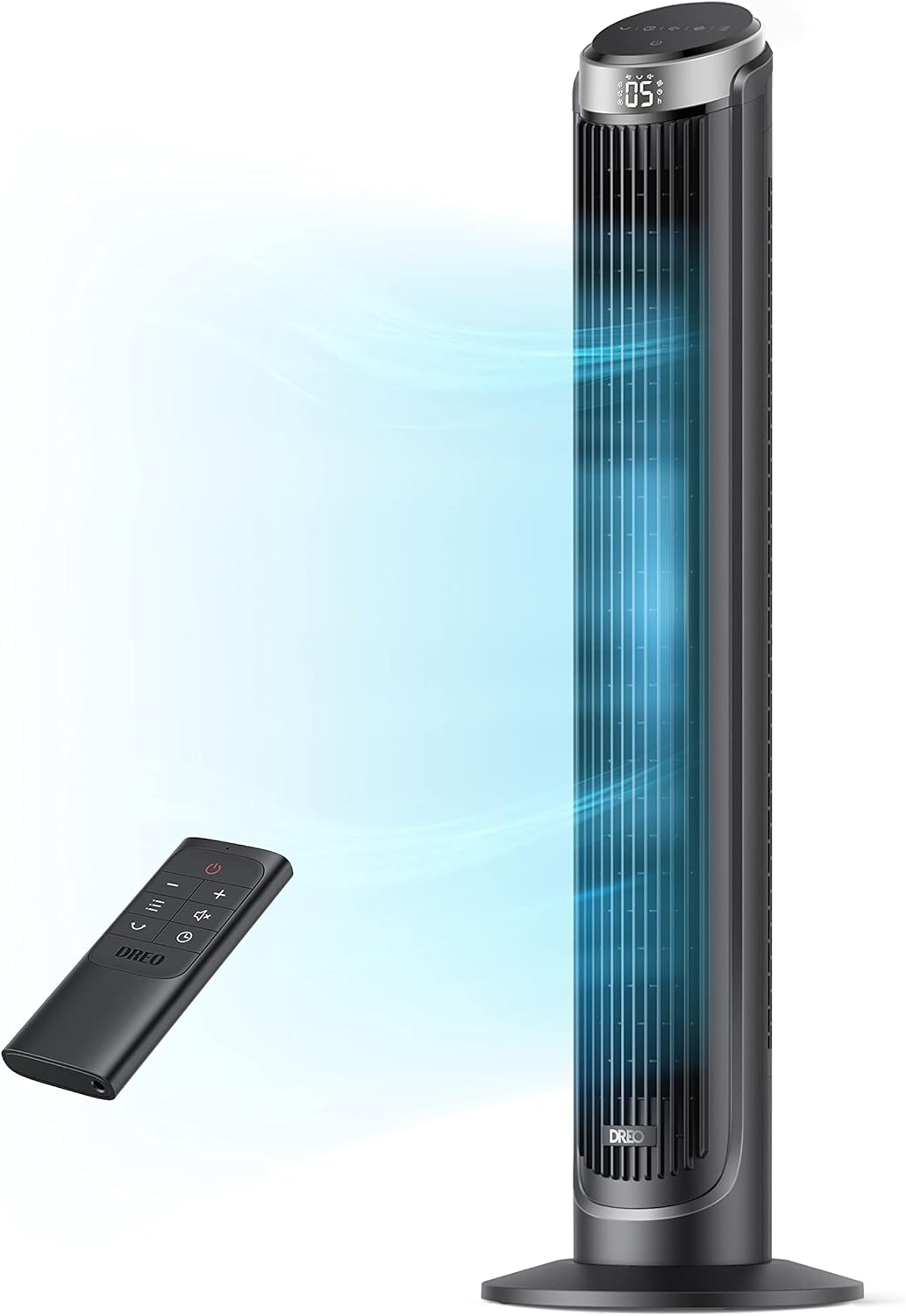 Ultra-Quiet Dreo Tower Fan: 5 Speeds, 4 Modes, Remote Control