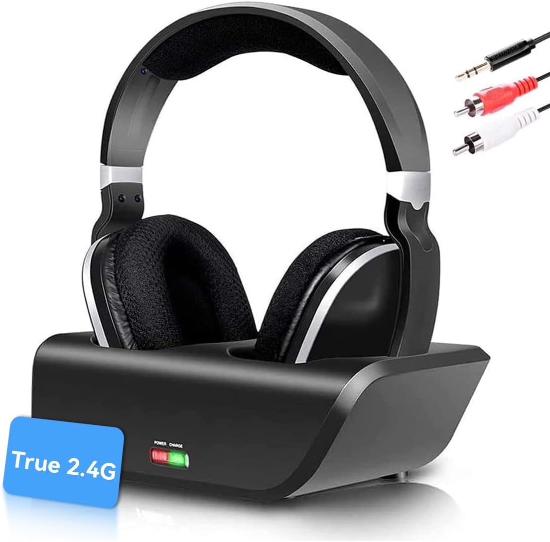 ANSTEN Wireless TV Headphones: Zero Delay, 20 Hrs Playtime