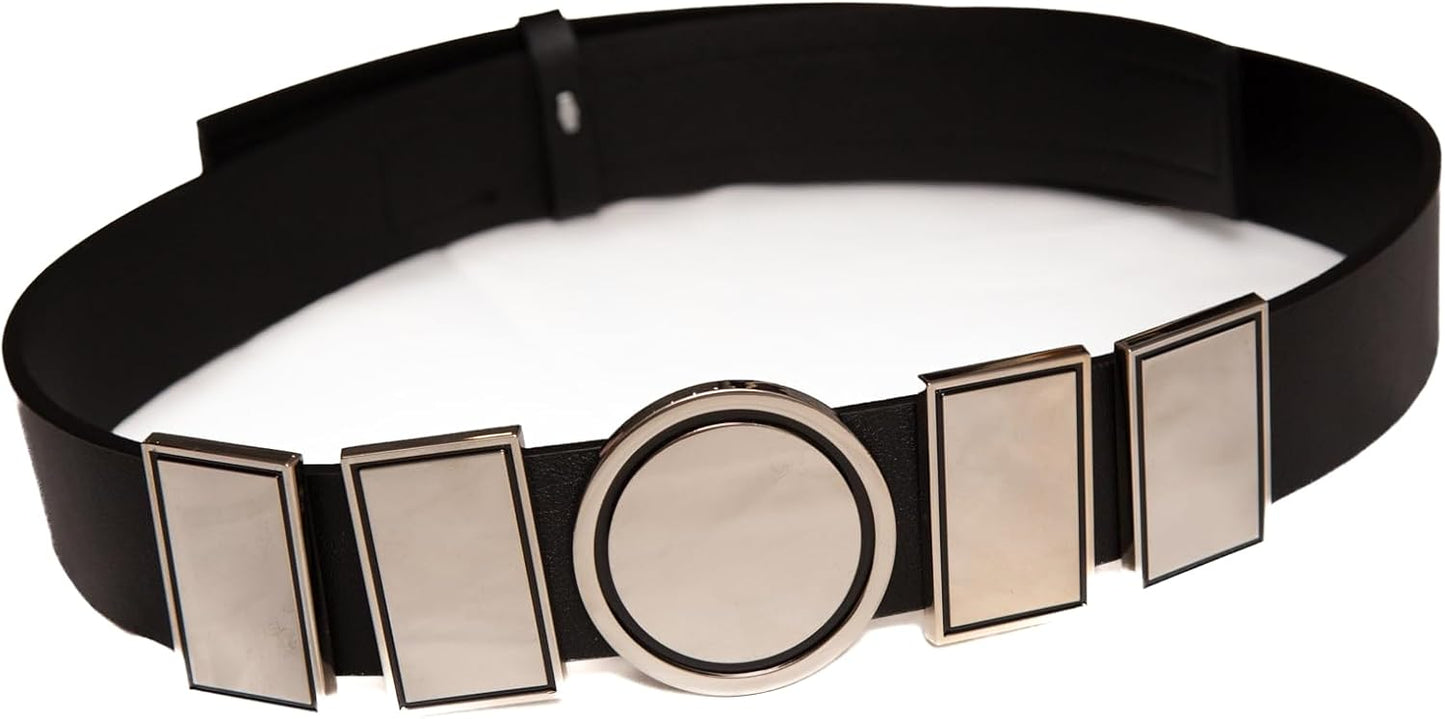 Silver Square Costume Belt for Men, Women, and Teens - Cosplay