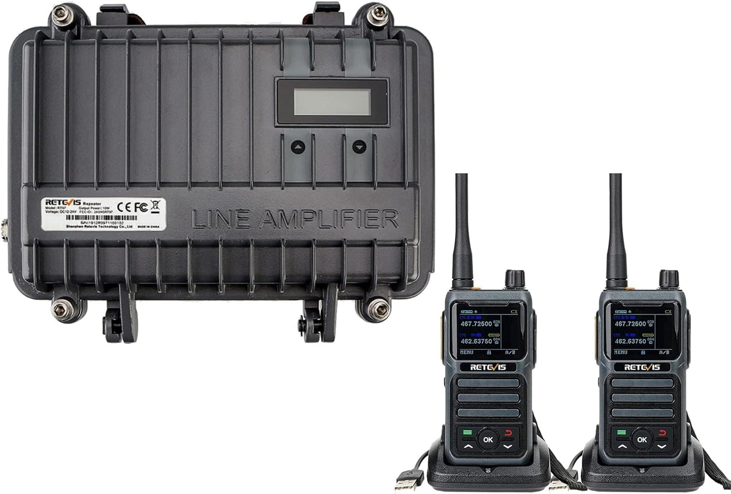 Retevis RT97 GMRS Repeater Set for Long Range Communication