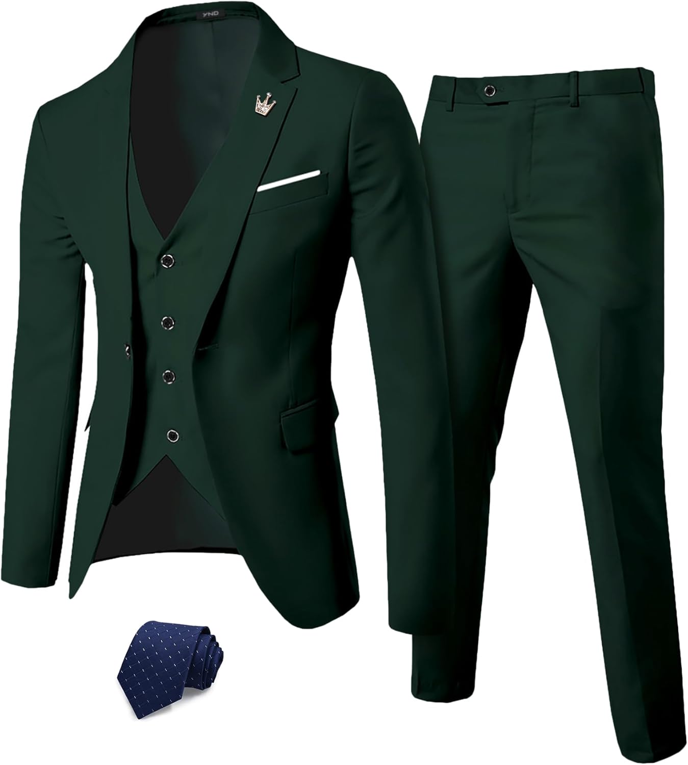 YND Men's Slim Fit 3 Piece Suit Set for Every Occasion