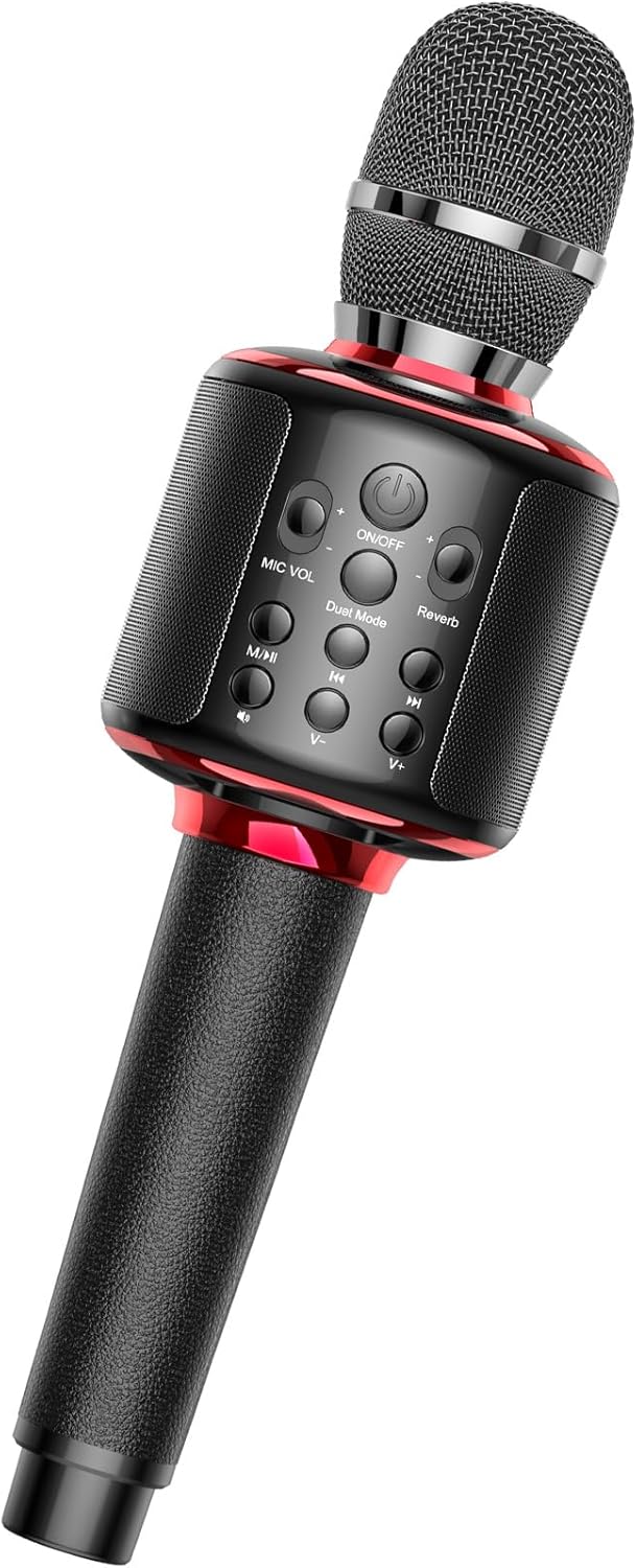 Wireless Bluetooth Karaoke Microphone with Loud Speaker for Fun